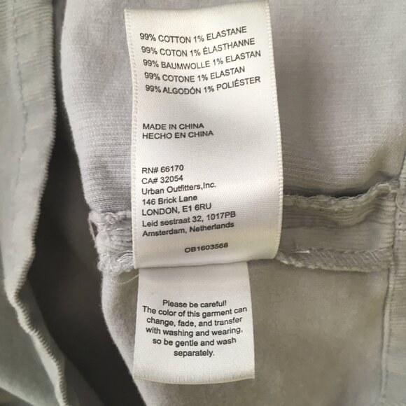 Free People Micro Mini Pleated Corduroy Skort in Gray Size 12 - Picture 14 of 16